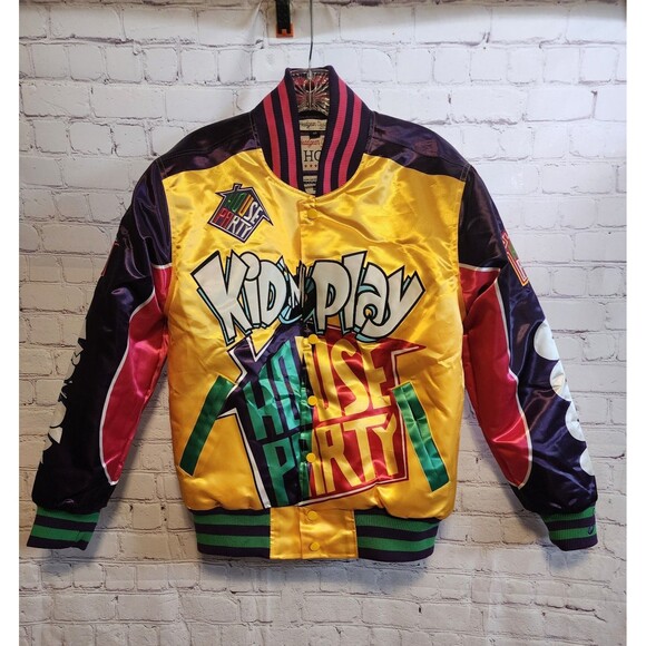 Headgear Classics Bomber Jacket Mens XS Colorblock Kid 'N Play House Party 1990s - Picture 1 of 11